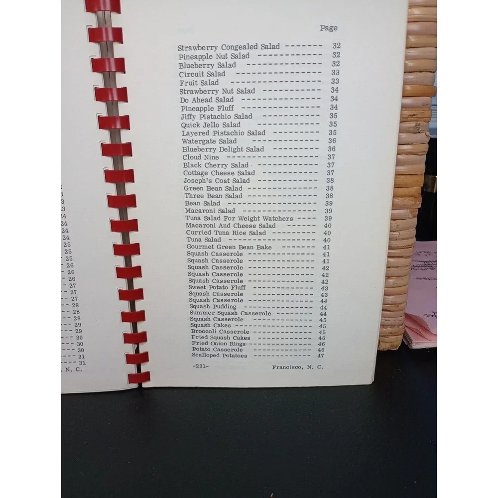 Francisco Recreational Department Cookbook‎ Francisco, NC 1978